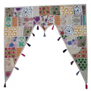 Patchwork Grand Bandarwal Fabriqué À La Main Porte Suspendue Couleurs Vibrantes Unique Décor À La Maison Ethnique Décoration De La Maison, Décor De Fête - Product Image 2