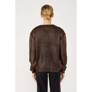 Suéter de Punto de Corte Holgado con Detalles Metálicos - Product Image 5