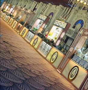 Puestos de catering para bodas con borde étnico | Mostrador de buffet tradicional | Exhibición decorativa de Alimentos | Configuración de servicio de eventos personalizados - Product Image 2