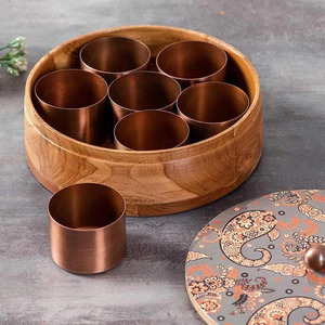 Wooden Spice Vault: Keep Your Spices Fresh & Organized Rustic Masala Premium Wooden <b>Box</b> for Authentic Spice Storage - Product Image 2
