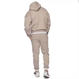Sweat-shirt unisexe en coton épais avec logo personnalisé imprimé col en V survêtement vintage avec capuche survêtement d'hiver décontracté - Product Image 3