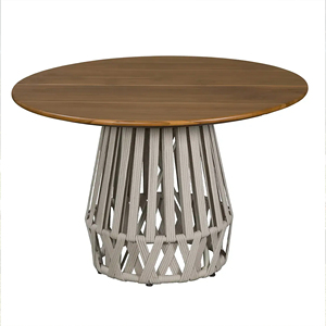 MESA DE COMEDOR CON TAPA DE MADERA HPL/TECA (LCO/112/002) - Product Image 2