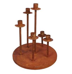 Candelabro de Metal con diseño de flores de Navidad para decoración del hogar - Product Image 2