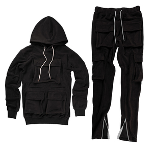 Survêtement décontracté en molleton de coton pour hommes haute qualité Streetwear personnalisé à rayures Streetwear Cargo survêtement survêtement pantalon - Product Image 2