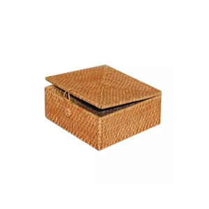 Panier en bambou artisanal de style traditionnel du Vietnam - Cadeau promotionnel avec logo personnalisable et artisanat en bambou élégant - Product Image 1