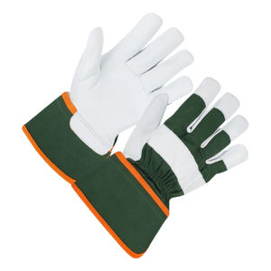 Gants de sécurité à double paume en cuir fendu de mouton à usage intensif OEM Caractéristiques ignifuges anti-coupure pour l'hiver uni - Product Image 6