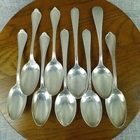 Juego de cubiertos chapados en plata baratos para restaurante, cuchara y tenedor de acero inoxidable con mango largo, juego de servidor de cuchara para servir sopa y ensalada