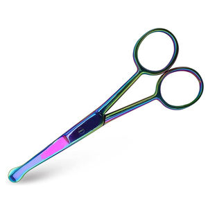 Tijeras Faciales Profesionales de Acero Inoxidable para Cejas, para Uso en Salones de Belleza - Mini Tijeras de Seguridad para Mujer - Product Image 2