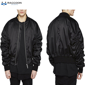 Blouson de baseball en satin coupe ajustée pour homme, personnalisé, style Letterman, en toile imperméable réversible, élégant, pour le sport - Product Image 3