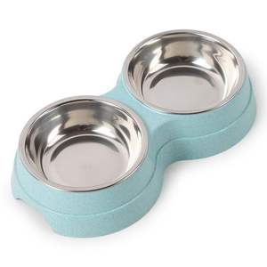 Comedero para mascotas de metal seguro y fuerte con base interior y artística de acero inoxidable para gatos y perros de todos los tamaños - Product Image 2