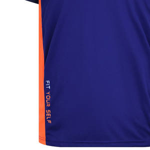 OEM grande taille hommes chemises sportives Logo personnalisé 100% polyester conception solide tissu tricoté - Product Image 3