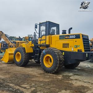 Chargeuse sur pneus Komatsu380 d'occasion 16,3 tonnes 3m³ de godet Marque japonaise d'origine Matériel de construction d'occasion Faible nombre d'heures Certifié CE - Product Image 3
