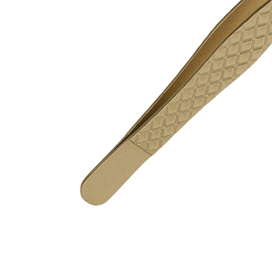 Pinces à épiler inclinées de haute qualité pour l'épilation, pinces à épiler pour l'épilation au fil avec poignée imprimée confortable - Product Image 2