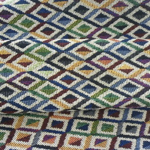 Tissu Jacquard en poly coton épais pour sacs à main fourre-tout pour femmes sacs d'ameublement tissés teints en fil de chaîne respirants optimaux pour - Product Image 2