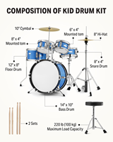 Hot Selling Chinese Musical Instrument 5PCS Drum Set