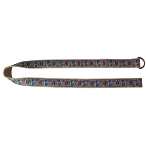 2025 tela informal de fábrica tela gruesa doble anillo tejido grande Jacquard trenzado cinturón Jacquard lavado con anillo doble D - Product Image 6