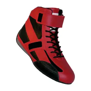 High Quality Wholesale Top Material Protective Leather boots Car Racing Shoes Go Karting Shoes whole sale rates top quality