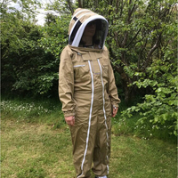 Combinaison de protection apicole respirante en coton, une pièce, avec casquette intégrée, directement de l'usine Hoserz International