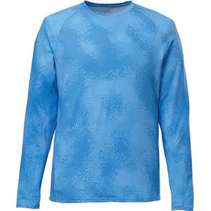 Camisas de pesca personalizadas OEM Logo protección Uv secado rápido transpirable hombres al aire libre manga larga 100% poliéster pesca UPF camisas - Product Image 3