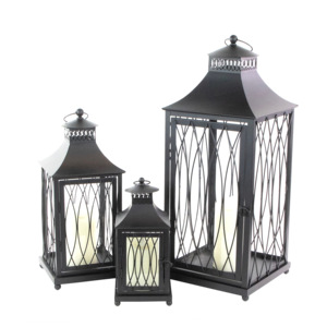 Faroles de Metal Decorativos Americanos para Exteriores, Portavelas para Interiores y Exteriores, Decoración Navideña para el Hogar, Portavelas Hechos a Mano, Duraderos - Product Image 3