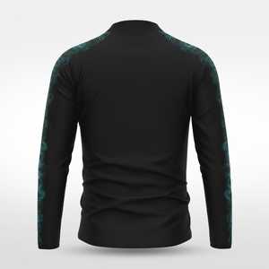 เสื้อกีฬาแขนยาวผู้ชายแบบซิป 1/4  ผ้าพิมพ์ลายกลับด้านได้ น้ำหนักเบา ระบายเหงื่อได้ดี เหมาะสำหรับการฝึกซ้อม - Product Image 4