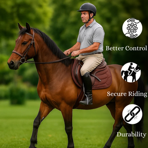 Treeless Freemax English Saddle Free Matching Girth Fabricante mayorista Western Saddle personalizable - Product Image 3