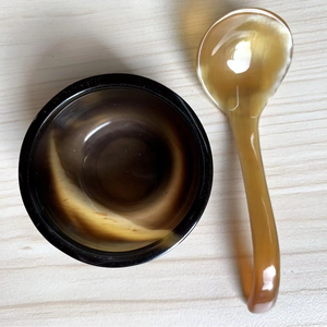 Cuenco de Cuerno Pulido Moderno Hecho a Mano Ecológico Más Vendido, Cuchara Atractiva, Artesanía Natural, Utensilios de Cocina, Decoración del Hogar - Product Image 1