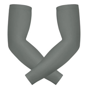 Manchons de bras de sport de compression pour cyclisme personnalisés bon marché à vendre de couleur unie - Product Image 1