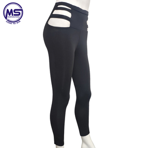 Nouvelle tendance Leggings de fitness extensibles à imprimé léopard sexy pour femmes, vêtements de sport personnalisés avec taille haute et design creux - Product Image 4