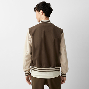 Blouson Bomber Homme Personnalisé en Laine Écologique Coupe-Vent Style Universitaire Baseball High Street Design Chenille - Product Image 2