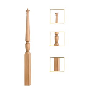 4410 Newel Post Red Oak Diseñado Fabricado por expertos en escaleras de madera para cualquier escalera EFS Factory Viet Nam - Product Image 2
