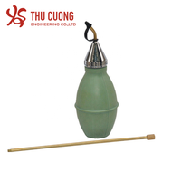 Applicateur de poudre bulbe plumeau comprend un tube d'extension en laiton de 12 pouces pour le jardinage biologique