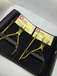 Kit de pinces à extensions capillaires en acier inoxydable plaqué or, écologique, avec logo personnalisé, pour salons de beauté, vente en gros, dernière collection - Product Image 5