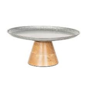 Cake Stand <b>Wood</b> and Metal Small Cake Stand Durable in High Quality Wholesale <b>Cheap</b> Price for Kitchen Bakery - Product Image 1