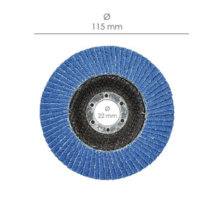 Disco Abrasivo a Lamelle in Acciaio Inox al Zirconio - Plus 115x22 mm. Grana 40 - Product Image 2
