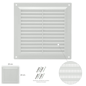 Griglia in Plastica Sovrapponibile con Rete Posteriore 20x20 cm. - Product Image 2