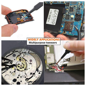 Kit de pinces antistatiques avec pointes de précision Outils non magnétiques pour la réparation de l'électronique et des bijoux - Product Image 4