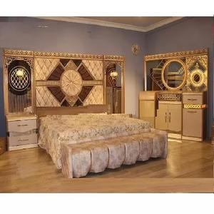 Juego de Muebles de Dormitorio de Diseño Moderno Estilo Francés Vintage, Madera de Teca de Primera Calidad, Cama de Lujo para Villa - Product Image 1