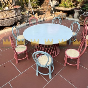 Juego de alquiler de sillas y mesas para niños de ratán rústico Wonderland | Boho Chic Party & Event Furniture para celebraciones memorables - Product Image 6