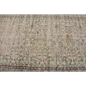 Tapis turc Vintage Beige Bleu 4.6 X 7.1ft Patchwork Design Tapis plat en laine pour adolescents Décorations de salon Latex - Product Image 5