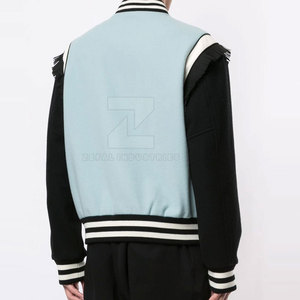 Chaqueta Universitaria Premium para Hombre, 100% Algodón, Cuello Alto, Logotipo Frontal, Transpirable, Ecológica, Informal, Deportiva, de Invierno, Personalizable - Product Image 3