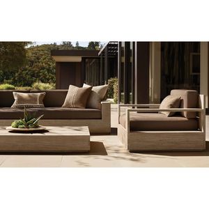 Aurevista Plaza - Cama de Exterior de Lujo, Moderna, para Jardín, Patio, Resort, Hotel, Villa, con Cojín de Secado Rápido y Resistente a los Rayos UV, en PE - Product Image 4
