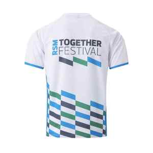 Diseño de logotipo personalizado de alta calidad Sublimación Running 100% Poliéster Camisetas de secado rápido Undersirts Raglan Sport T Shirt - Product Image 6