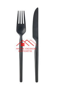 High Selling Hotel Use Accessories at Wholesale Price <b>Golden</b> and White Color Finished Metal <b>Cutlery</b> Flatware <b>Set</b> - Product Image 5