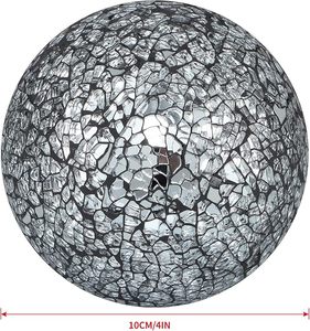 Esfera de cristal de mosaico Art Deco moderno, diseño creativo, adornos de bolas doradas para decoración del hogar, regalo de Navidad - Product Image 2