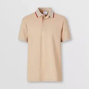100% cotton men's` short sleeve polo shirt with rib collar - High Quality Polo Blank Embroidered export