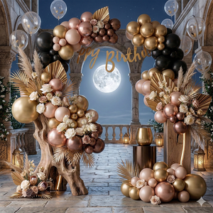 Party Love - 6 Guirnaldas Doradas de Feliz Cumpleaños de 4 Metros, Decoraciones Hechas en China, Modelo 44285 - Product Image 6