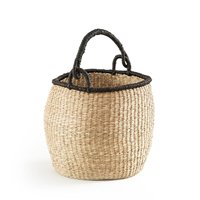 Panier de marché en paille artisanale paniers bolga en jonc de mer de style ghanéen articles ménagers de stockage à bas prix