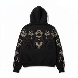 Sudadera con Capucha Unisex de Invierno 2026 - Transpirable, Ecológica, 100% Algodón Felpa, con Pedrería, Estilo Urbano, Lisa, Teñida, Manga Larga, para Hombre - Product Image 2