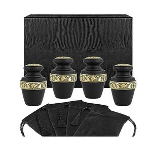 Urne souvenir de qualité supérieure urne souvenir élégante supérieure pour les cendres humaines pour les funérailles avec boîte-cadeau élégante urne souvenir en laiton - Product Image 4